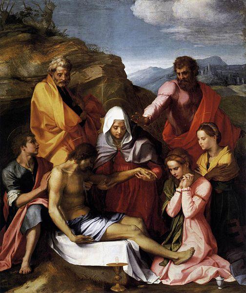 Andrea del Sarto Pieta with Saints Sweden oil painting art